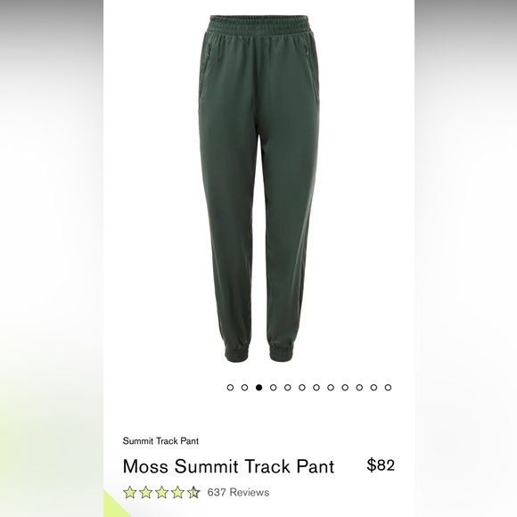 Girlfriend collective Summit Track Pant in moss - Picture 5 of 5